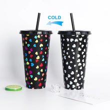 Load image into Gallery viewer, Cold Changing Cup | Magic Heart Tumbler 24oz
