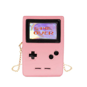 Retro 8-Bit Gamer Handbag - Pink