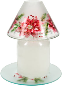Poinsettias - Candle Tray Plate