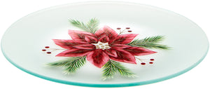Poinsettias - Candle Tray Plate