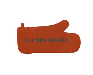 Will Cook For Beer Grill Mitt