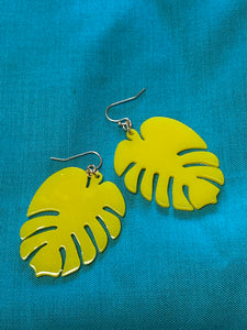 Monstera Earrings - Leaf Drop Earrings