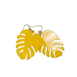 Monstera Earrings - Leaf Drop Earrings