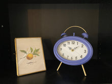 Load image into Gallery viewer, Metal Oval Desk Clock - Extra Large Vintage Table Clock - 3 Available Colors
