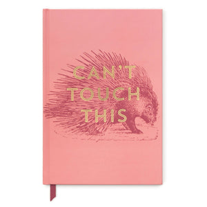 Notebook | Vintage Sass Journal | "Can’t Touch This" | Dusty Pink Hard Cover Soft Touch Journal