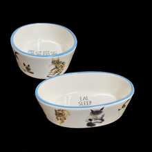 Load image into Gallery viewer, Ceramic Cat Dish - Eat Sleep Play Repeat
