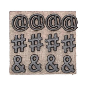 Cast Iron Magnet Symbols