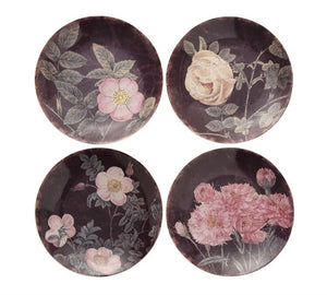 Vintage Rose 8" Plates - 4 Assorted Styles