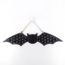 Load image into Gallery viewer, Halloween Wood Bat Decor - Ornate Hanging Bat Decoration
