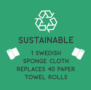 Cellulose Ecologie Swedish Sponge Cloth, Eco-Friendly Dish Cloth - Bee Hive Reusable Dish Cloth