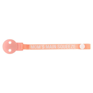 Mom’s Main Squeeze Pacifier Clip | Baby Pacifier Clothing Clip With Snap