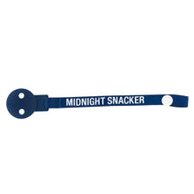 Load image into Gallery viewer, Midnight Snacker Pacifier Clip | Baby Pacifier Clothing Clip With Snap
