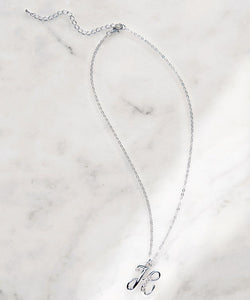 Elegant Zinc Alloy & Rhinestone Pendant Necklace - W