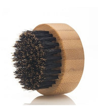 Load image into Gallery viewer, Natural Boar Bristle Round Beard Brush - Round Brush For Beard Balm And Oils
