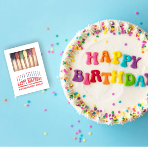 Match Stick Party Candles, ST/12, Gift Box, 4" - Fun Birthday Match Designed Cake Candles