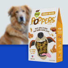 Load image into Gallery viewer, Snicky Snaks Peanut Butter Poppers Treat, 10 oz | Popper Crunchy Dog Treats
