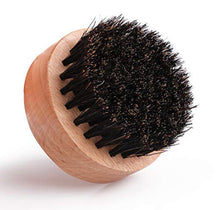Load image into Gallery viewer, Natural Boar Bristle Round Beard Brush - Round Brush For Beard Balm And Oils
