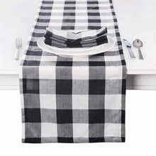 Load image into Gallery viewer, Buffalo plaid table runner 72”
