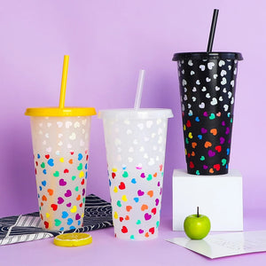Cold Changing Cup | Magic Heart Tumbler 24oz
