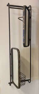 Double Swinging Mirror with Storage