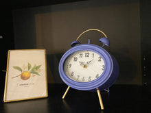 Load image into Gallery viewer, Metal Oval Desk Clock - Extra Large Vintage Table Clock - 3 Available Colors
