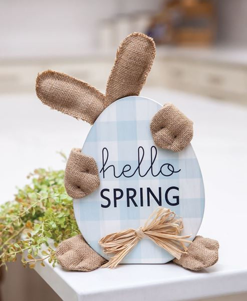 Hello Spring Huggy Bunny Sitter