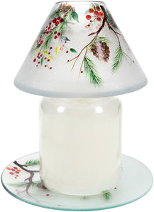 Pine Cones and Berries - Large Candle Shade