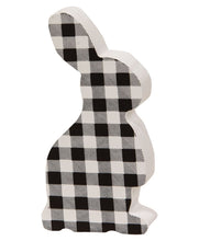Load image into Gallery viewer, Black &amp; White Buffalo Check Chunky Bunny
