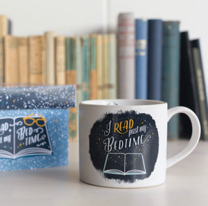 Mug in Gift Box - Read Past Bedtime | Gift 14 oz Ceramic Coffee Mug With Box
