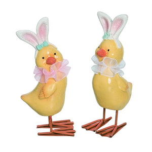 Easter Decor - Happy Chick Resin Figurine - Easter Chicks