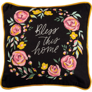 Bless This Home 16 Inch Throw Pillow