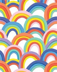 Gift Wrapping Paper | Color Play Rainbows | 4 Foot Roll