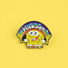 Load image into Gallery viewer, Enamel Pin | Fuck Off | Sponge Bob
