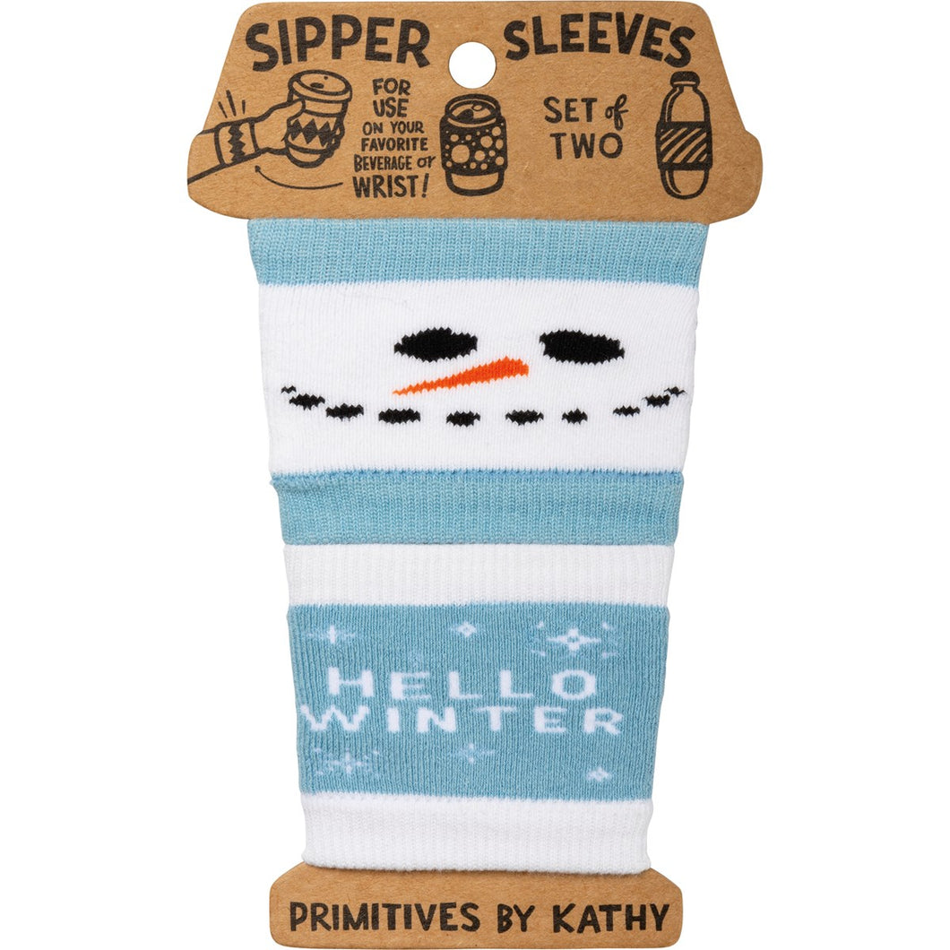 Sipper Sleeves - Hello Winter
